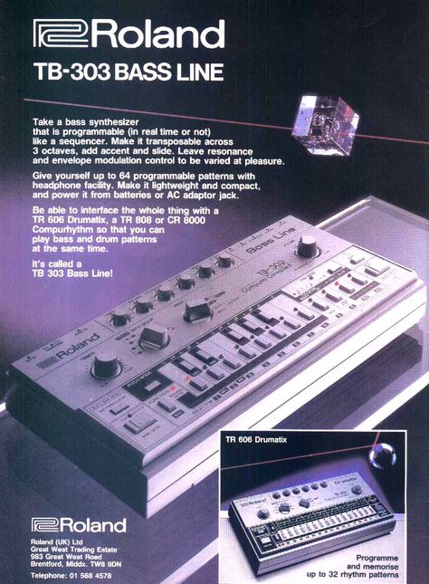 Roland TB-303 Bass Line Tb 303, Music Production Equipment, Vintage Synth, Architecture Firms, Dj Pro, Home Recording Studio, Acid House, Music Technology, Audio Sound