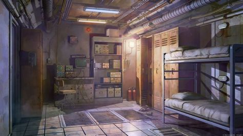 Military Bunkers, Underground Shelter, Fallout Shelter, Underground Bunker, Rpg Map, Anime Room, 판타지 아트, Original Wallpaper, Environment Concept Art