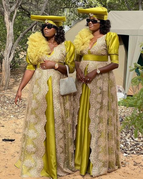 Herero Dress, African Lace Styles, Brown Acrylic, Cute Dress Outfits, Fashion Design Dress, Lace Styles, Classy Dress Outfits, Classy Casual Outfits, African Lace