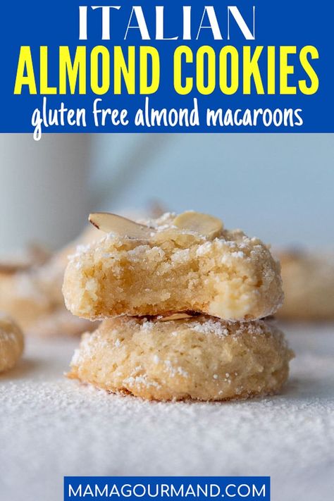 Italian Almond Macaroons, Almond Cookies With Almond Paste, Gluten Free Almond Paste Cookies, Recipes With Almond Paste, Almond Paste Cookies Italian, Almond Macaroons Recipe, Cookies With Almond Paste, Almond Paste Cookies, Gluten Free Almond Cookies