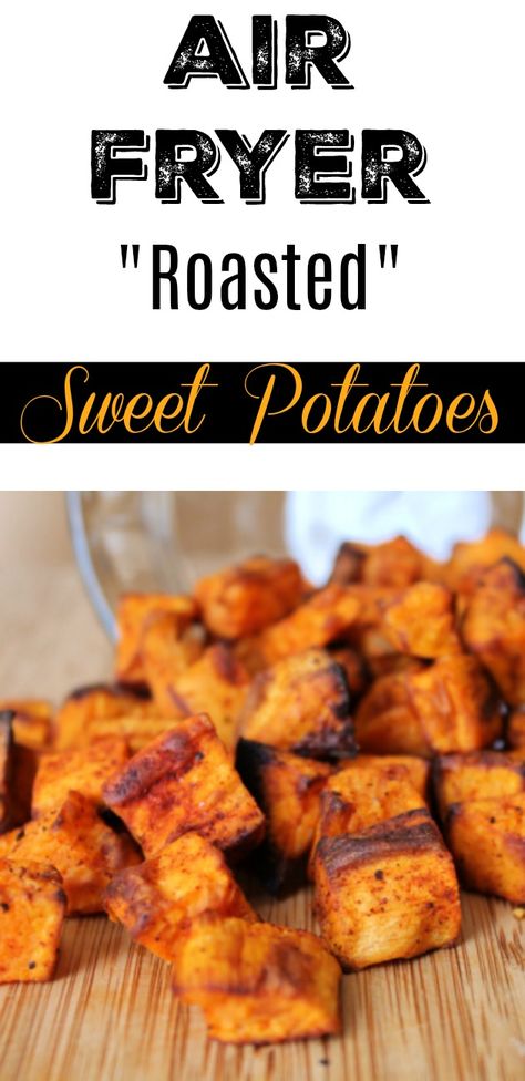 Air Fryer Sweet Potatoes, Breakfast Videos, Veggie Bowls, Air Fryer Recipes Breakfast, Air Fryer French Fries, Twice Baked Sweet Potatoes, Sweet Potato Cinnamon, Cubed Sweet Potatoes, Air Fryer Recipes Easy