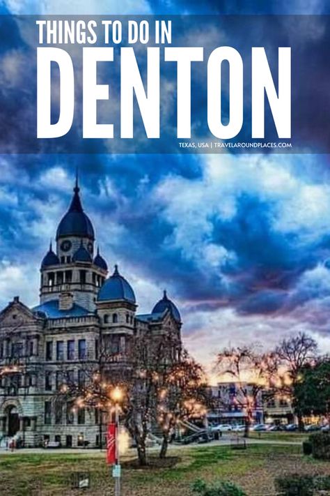 Wondering what to do in Denton? This travel guide will show you the top attractions, best activities, places to visit & fun things to do in Denton. Start planning your itinerary now! #texas #ustraveldestinations #usatravel #usaroadtrip Denton Texas Things To Do In, Denton Texas, Weekend Activities, Us Travel Destinations, Picture Frame Shop, Texas Travel, Cultural Events, Incredible Places, Road Trip Usa