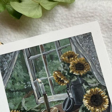 𝐹𝑒𝑦𝑧𝑎 𝐾𝑜𝑐𝑎𝑘 on Instagram: "• Sunflowers • 🌻🕯️✨ Day 1- “Flowers” #vonhtober 🤍 • • • #flowerstagram #etsy #homedecor #artofinstagram #acrylicart #acrylicpainting #paintingart #gouachepainting #drawing #sketchbook #sketching #painting #smallpainting #acrylicpainting #artistsoninstagram #artwork #artoftheday #artistsupport #sunflowers #etsyseller #gouacheart #candle #instaart #drawdaily #gouche #paintingflowers #illustrationnow #flowerpainting" Sketching Painting, Drawing Sketchbook, Gouache Art, October 2, Small Paintings, Gouache Painting, Acrylic Paintings, Acrylic Art, Insta Art