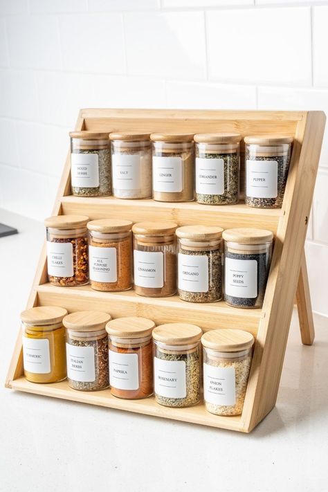 Create beautiful simplicity with our range of Home & Pantry Organisation Products, Refillable Pump Bottles, Custom Vinyl Labels and more. Diy Kitchen Pantry, Kitchen Pantry Organization Ideas, Spice Stickers, Bamboo Spice Rack, Wooden Pantry, Kitchen Pantry Organization, Beautiful Pantry, Pantry Inspiration, Pantry Organization Ideas