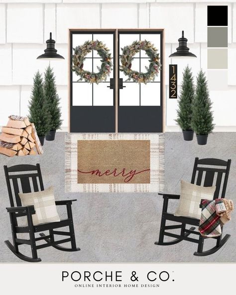 Decorate your Christmas porch with style using our decor ideas on LTK. Start with a focal wreath, layer rugs for depth, add cozy pillows and throws, and finish with lanterns and pre-lit pine trees for a festive touch. Head to our ltk for more Christmas Porch ideas and other seasonal holiday decor. #affiliate Christmas Porch Ideas, Layer Rugs, Textured Throw Blanket, Cozy Pillows, Outdoor Patio Designs, Interior Decorating Tips, Christmas Front Porch, Christmas Porch Decor, Wall Art Wallpaper