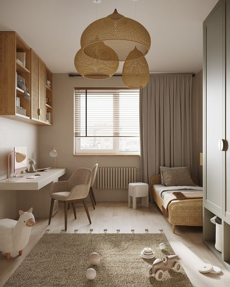 Japandi Kids Room, Beige Apartment, Kids Rooms Inspo, Kids Interior Design, Kids Bedroom Inspiration, Nursery Room Design, Japandi Interior, Kids Room Inspiration, Kids Interior Room