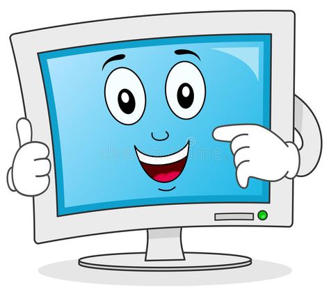 Computer Monitor Cartoon Character. A funny cartoon computer monitor character s , #AFF, #cartoon, #funny, #monitor, #computer, #Monitor #ad Monitor Picture, Technology Humor, Computer Lessons, Computer Drawing, Computer Basic, Electronics Mini Projects, Computer Basics, Computer Lab, Gadgets Technology Awesome