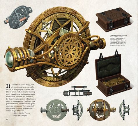 Sand Vehicle Concept Art, Orrery Fantasy Art, Magic Device Concept Art, Steampunk Props Concept Art, Steampunk Gadgets Concept Art, Steampunk Vehicle, Steampunk Gadgets, The Hidden World, Props Concept