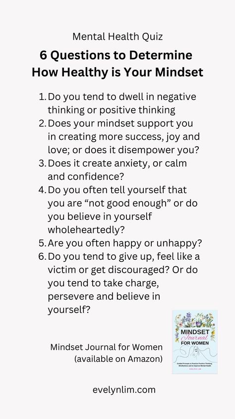 How to Cultivate a Healthy Mindset for Mental Health - Transformation Life Coach | EFT Practitioner Evelyn Lim Mindset Coaching Tools, Mental Health Quiz, Coaching Content, Confidence Coach, Health Transformation, Life Coach Business, Transformational Coaching, Mindset Coach, Icebreakers