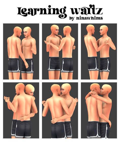 hello everyone!! nina here. here i bring you a posepack made for my story (@ninawhims on ig). this posepack contains 6 poses for two adults sims (both sims are higher than the usual size). for this… Sims 4 Triplet Poses, Sims 4 Couple Poses, Sims Poses, Sims 4 Stories, Ts4 Poses, Cc Shopping, Sims 4 Family, 4 Poses, Sims 4 Gameplay