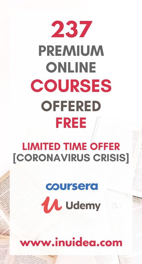 Free Udemy Courses, The Great Courses, How To Get Udemy Courses For Free, Udemy Free Courses, Free Courses Online With Certificate, Free College Courses Online, Free College Courses, Free Online Education, Free Online Learning