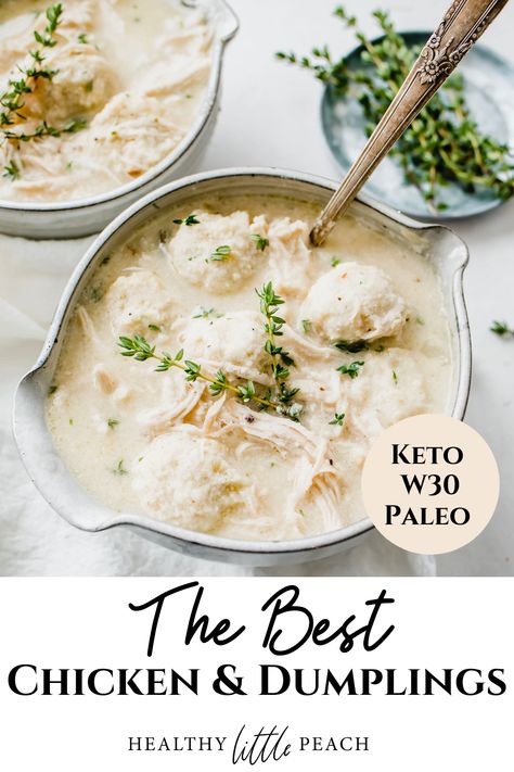 Low Carb Dumplings, Keto Chicken And Dumplings, Whole30 Keto, Boiled Egg Diet Plan, Best Low Carb Recipes, Keto Soup, Low Carb Soup, Savory Chicken, Keto Paleo