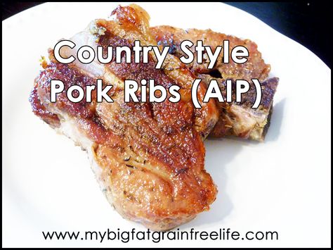 Country Style Pork Ribs Crockpot Country Style Ribs, Country Style Pork Ribs Crock Pot, Autoimmune Healing, Country Pork Ribs, Aip Dinner, Aip Meals, Nightshade Free Recipes, Boneless Pork Ribs, Country Style Pork Ribs