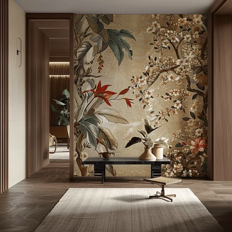 Gournay Wallpaper, De Gournay Wallpaper, 2024 Wallpaper, Mid Century Minimalist, Doors And Floors, Vintage Chinoiserie, Chinoiserie Wallpaper, Trends For 2024, Furniture Design Living Room