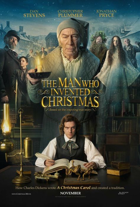 The Man Who Invented Christmas, Christmas Trailer, Tam Film, Night Film, Christmas Films, Christopher Plummer, Dan Stevens, رعب نفسي, Oliver Twist