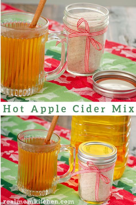 Apple Cider Mix In A Jar, Apple Cider Mix Recipe, Warm Winter Drinks, Tea Drink Recipes, Apple Cider Recipe, Mom Kitchen, Spice Mix Recipes, Cider Recipe, Hot Cider