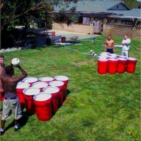 Life size beer pong Yard Pong, Outdoor Drinking Games, Giant Beer Pong, College Party Games, Wedding Beer Pong, Camping Games For Adults, Outdoor Games Adults, Backyard Party Games, Birthday Games For Adults