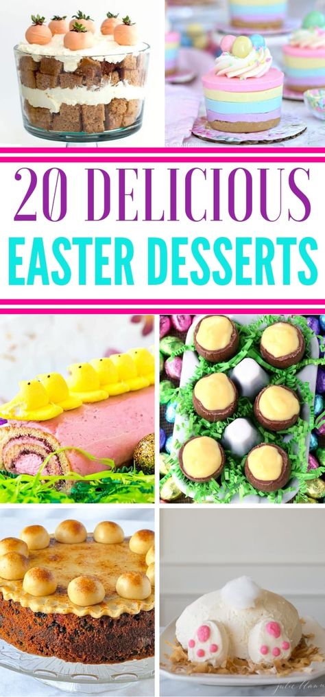 Looking for those perfect Easter desserts to bring to your family gatherings this year? Or maybe you are in charge of taking Easter desserts to school or daycare for your child.  #Easter #desserts #cakes #nobake #easy #pastel #brightcolors #ideas #cheesecake #forkids #foracrowd #creative #traditional #treats #fun #peeps #bunny #Jello Easter Desserts For Kids, Delicious Easter Desserts, Carrot Cake Dip, Traditional Easter Desserts, Yummy Easter Desserts, Easter Pie, Popular Desserts Recipes, Cake Dip, Easy Easter Desserts