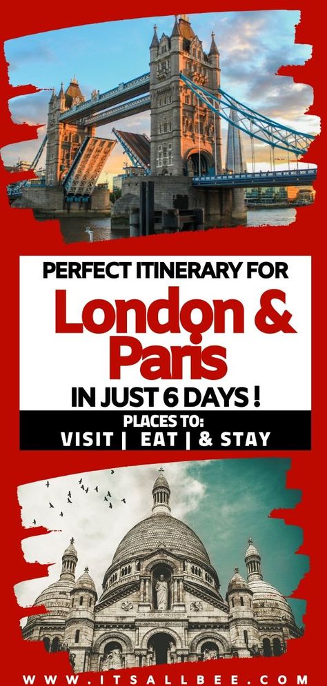 London And Paris Itinerary, 3 Days In London, 3 Days In Paris, Places In Paris, Grad Trip, Paris And London, Summer Abroad, London Vacation, Paris Itinerary