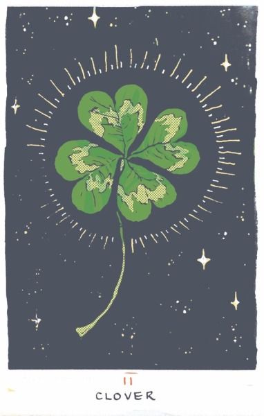 Clover Illustrations, Clover Sketch, Four Leaf Clover Drawing, Lucky Aesthetic, Clover Plant, Clover Logo, Lenormand Cards, Clover Print, Clover Tattoos