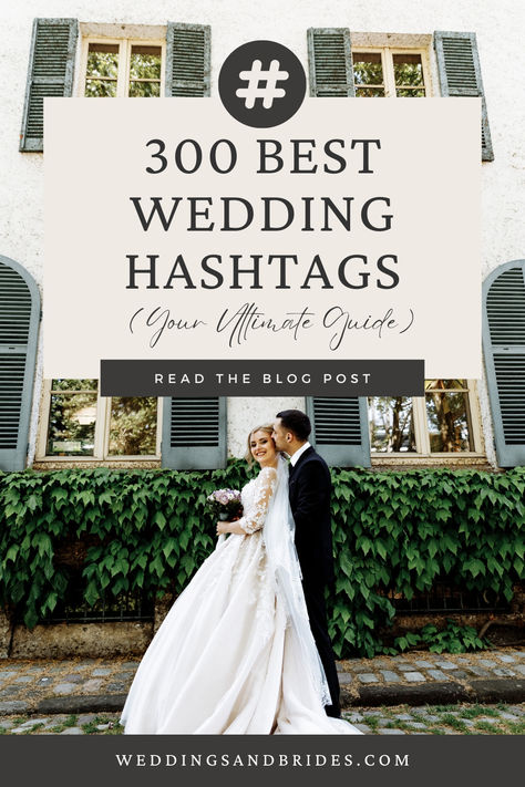 From cute to clever to creative, we have hashtags for every wedding style. Smith Wedding Hashtag Ideas, Wedding Hashtags With Last Names Ideas, Wedding Hashtags With Last Names, Wedding Hastags Idea, Hashtags For Weddings Couple, Wedding Hashtag Ideas Generator, Hashtags For Weddings, Wedding Hashtag Ideas Creative, Hashtag For Wedding