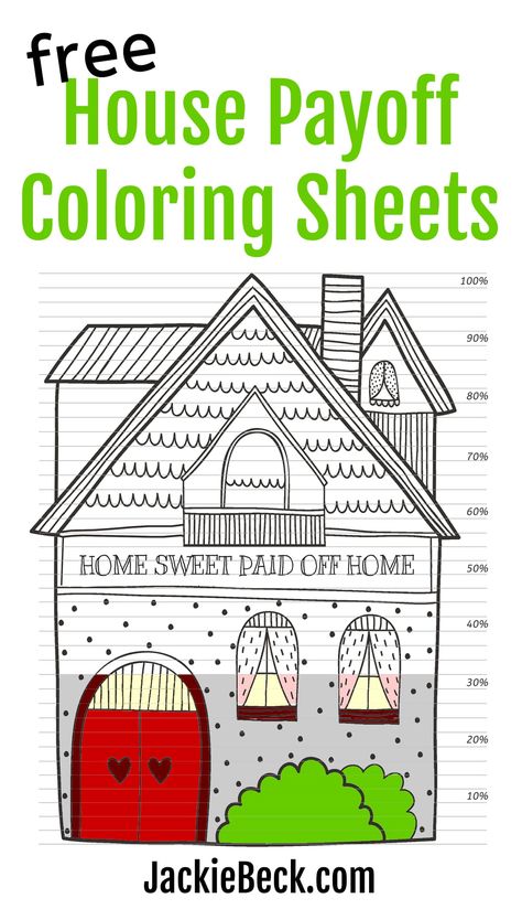 Mortgage Payoff Chart Tracker, Track Your Progress, Managing Money, Tracker Free, Mortgage Payoff, Baby On A Budget, Goal Tracker, Money Talks, Color Worksheets