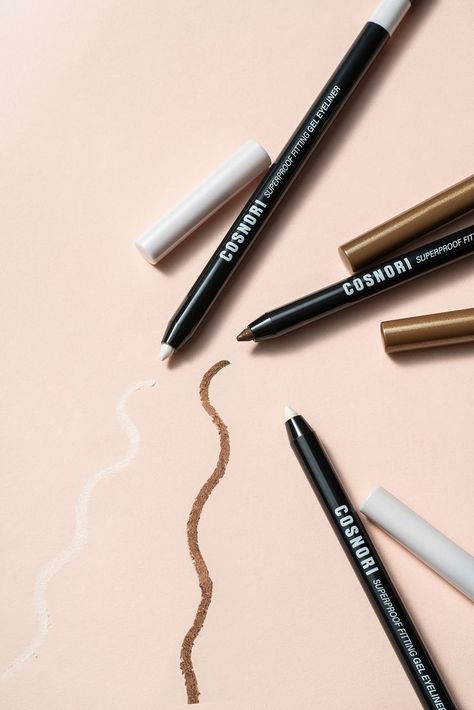 Eye Pencil Photography, Skin Care Pictures, Skincare Products Photography, Eyeliner Products, Product Shoot, Cosmetics Photography, Beauty Products Photography, Cosmetic Design, Milk Makeup