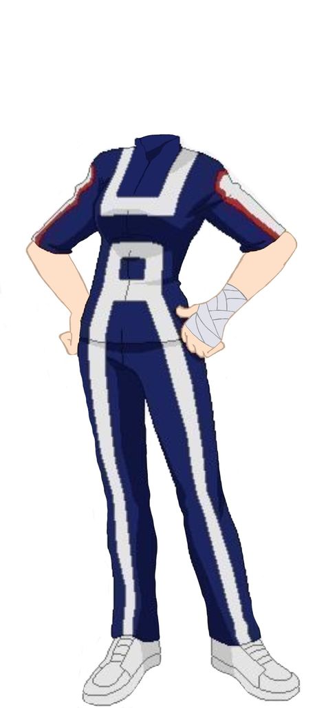 Mha Ua Training Uniform, Mha Oc Base Female Uniform, Ua Training Uniform, Mha Gym Uniform, Ua Uniform Bnha Female, Mha Uniform Drawing, Mha Ua Uniform, Mha Oc Base Female Pose, Mha School Uniform