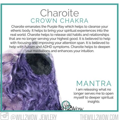 Charoite Meaning, Witch Stones, Charoite Crystal, Stone Meanings, Crystal Magick, Soul Cleansing, Moon Crystals, Magic Things, Witch Board