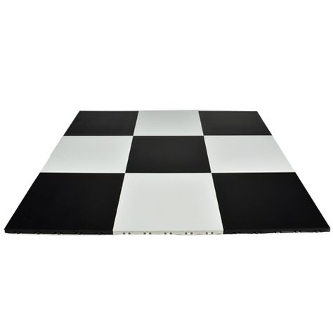 Portable Dance Floor Tile Black and White checkerboard. Floor Tile Black, Chocolate Muddy Buddies, Tile Black And White, Floor Options, Portable Dance Floor, Fondant Wedding Cakes, Dance Floors, Puppy Chow, Marquise Cut Diamond