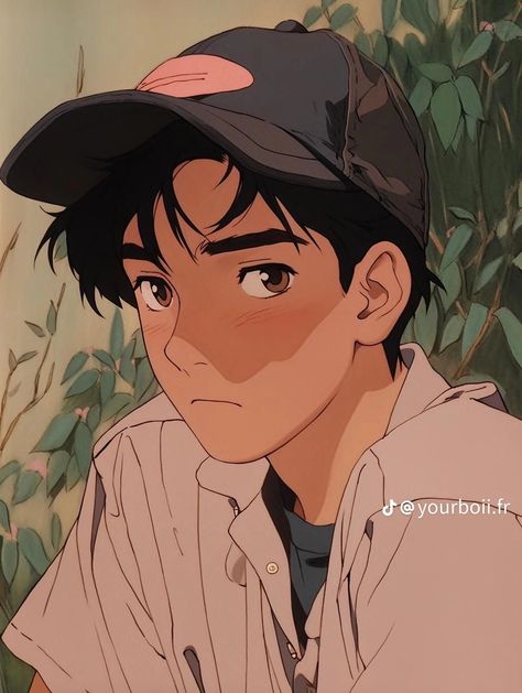 Ghibli Boy, Ghibli Boys, Ghibli Art, Anime Wall Art, 90s Anime, Digital Art Anime, Boy Art, Manga Illustration, Cartoon Art Styles