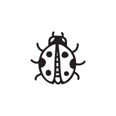 Henna Ladybug, Ladybug Tattoo Stencil, Ladybird Tattoo, Lady Bug Tattoo, Bug Tattoo, Tattoo Stencil Outline, Stick And Poke, Album Design, Tattoo Stencils