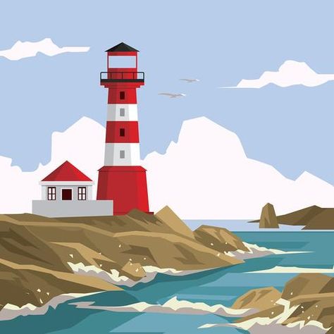 35+ Awesome Family Adventures in Portland, Maine! Ocean Journal, Journal Style, Style Writing, Lighthouse Painting, Lighthouse Art, Grid Notebook, Graphic Arts Illustration, Dot Grid, Portland Maine