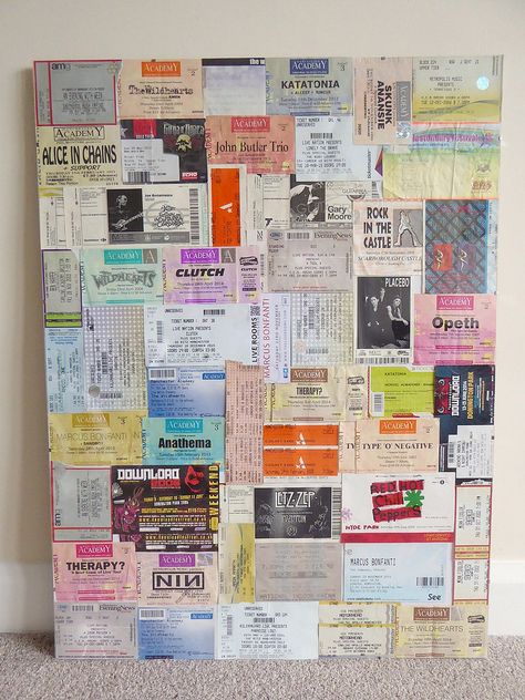 Ticket Collage, John Butler Trio, Ticket Display, Gig Tickets, 80s Posters, Information Board, Travel Collage, Art 2024, Theater Tickets