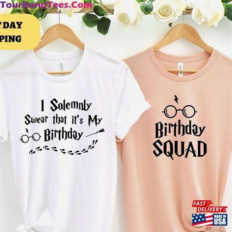 Harry Potter Birthday Shirt Ideas, Harry Potter Birthday Shirts, Harry Potter Birthday Shirt, Harry Potter Anniversary, Harry Potter Theme Birthday Party, Birthday Group Shirts, Harry Potter Theme Birthday, Cumpleaños Harry Potter, Harry Potter Bday