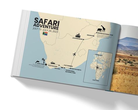 Custom, personalised travel maps for photo books. Easy, professional service. A must for any travel book! #photobook #travel #map #travelmap Travel Book Layout, Map Minimalist, Photobook Ideas, Travel Book Design, Book Editor, Photobook Layout, Map Creator, Photobook Design, Satellite Maps