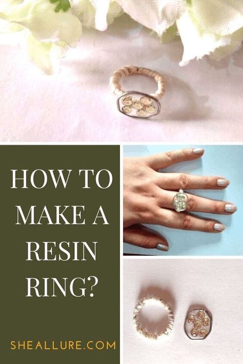 Diy Resin Ring, Rings Resin, How To Make Resin, Paper Clip Art, Resin Jewellery, Car Wax, Resin Tutorial, Diy Resin Art, Diy Resin Crafts