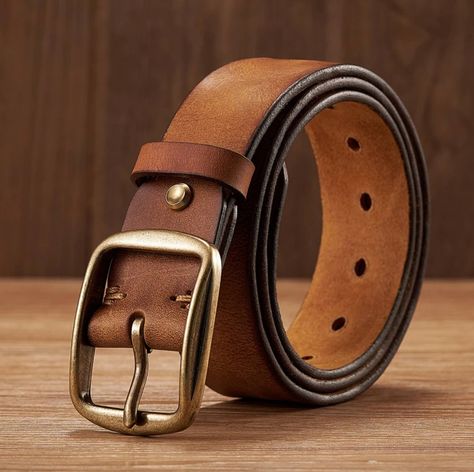 Men's Genuine Leather Cowhide Belts! 4 Colors Sizes 30-44 #MensBelts #mensbelts #GenuineLeather #genuineleather #cowhidebelts https://countrycoutureshop.com Mens Belts Casual, Belt For Jeans, Mens Grooming Kit, Belt Men, Casual Belt, Belt Style, Jeans Fashion, Kids Clothes Boys, Genuine Leather Belt