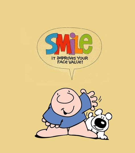 Life has it’s ups and downs, but smiling always makes me feel better. Smiling also conveys a simple message that you are approachable and willing to listen. Being able to smile is one of the most rewarding things in life! Smiling may also help you look and feel better! You don’t have to smile if you don’t want to, but smiling does improve your face value! Ziggy Cartoon Vintage, Ziggy Comic, Ziggy Cartoon, Scribble Art, Clean Jokes, Card Sentiments, Motivational Thoughts, Smile Because, Just Smile