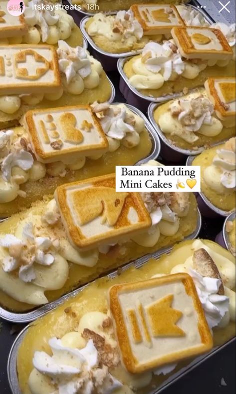 Mini Loaf Cakes, Bake Sale Treats, Meal Prep Healthy, Dessert Cups Recipes, Mini Cake Pans, Baking Business, Easy Baking Recipes Desserts, Tasty Baking, Sweet Snacks Recipes