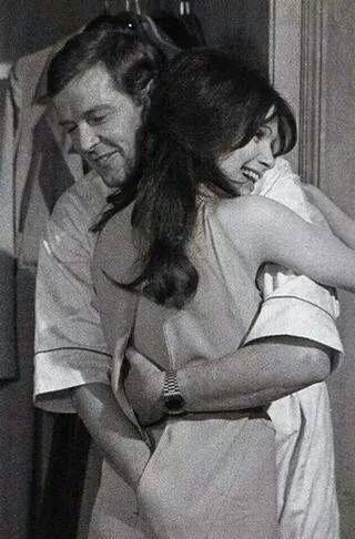 Roger Moore (Bond) with Madeleine Smith (Miss Caruso) Desmond Llewelyn, Madeline Smith, Bond Women, George Lazenby, New James Bond, Bond Series, James Bond Girls, Timothy Dalton, Ian Fleming