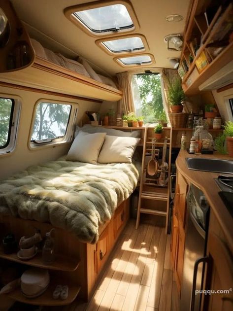 Bus Living Interiors, Bus Layout, Rv Interior Design, Bus Ideas, Small Travel Trailers, Bus Living, Vw Lt, Mobile Living, Bus House