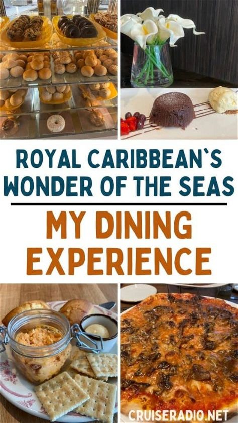 royal caribbean wonder of the seas dining Royal Caribbean Recipes, Royal Caribbean Cruise Food, Wonder Of The Seas, Tuna Sandwich Recipes, Royal Caribbean Wonder Of The Seas, Chicken N Waffles, Caribbean Drinks, Royal Carribean Cruise, Wonder Of The Seas Royal Caribbean