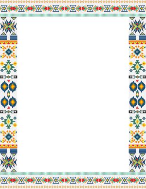 Page Boarders, Colorful Borders, Page Borders, Native Style, Borders For Paper, Letter Paper, American Indian, Border Design, Png Transparent