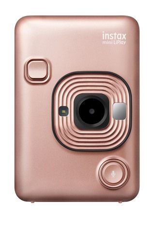 Instax Mini LiPlay Hybrid Instant Camera - Blush Gold Fujifilm Instax Mini Liplay, Instax Mini Liplay, Instant Photo Camera, Smartphone Printer, Instax Camera, Instax Photos, Photo Scan, Instant Film Camera, Blush Gold