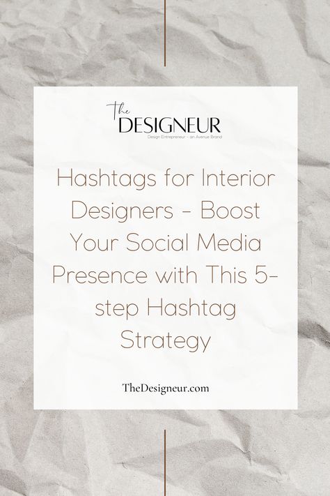 Hashtags, commonly used on social media platforms, are a powerful tool to help you reach a wider audience and gain more followers. By using the right interior design hashtags, you can increase the visibility of your posts and attract potential clients who are interested in your work. Interior Design Keywords, Interior Design Hashtags, Interior Design Social Media, Hashtag Strategy, How To Use Hashtags, Popular Interior Design, Trending Hashtags, Interior Design Games, Popular Hashtags