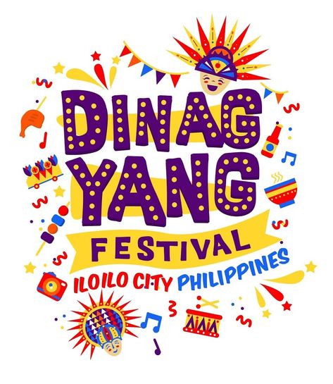 I'm happy to share with you the second design I did for my friend's business. The collection was mostly done late at night after coming… | Instagram Filipino Festival Poster, Festival Shirt Design, Filipino Illustration, Festival Moodboard, Dinagyang Festival, Festive Poster, Khmer New Year, Iloilo City, Festival Logo