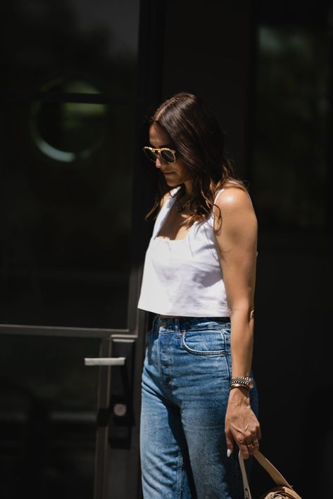 https://thegraydetails.com/how-to-wear-crop-tops-without-showing-skin/ How To Wear Crop Tops Without Showing, Crop Blouse Outfit, Veil Updo, Summer Work Wear, Loose Crop Top, Cropped Camisole, Wear Crop Top, Cathedral Veil, Crop Top Outfits