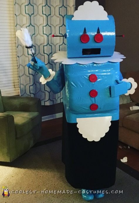 rosie from the jetsons costume Rosie Jetsons, Jetsons Costume, Robot Costume Diy, Rosie The Robot, Diy Fireplaces, Homemade Robot, Robot Costume, Halloween Costume Store, Robot Costumes