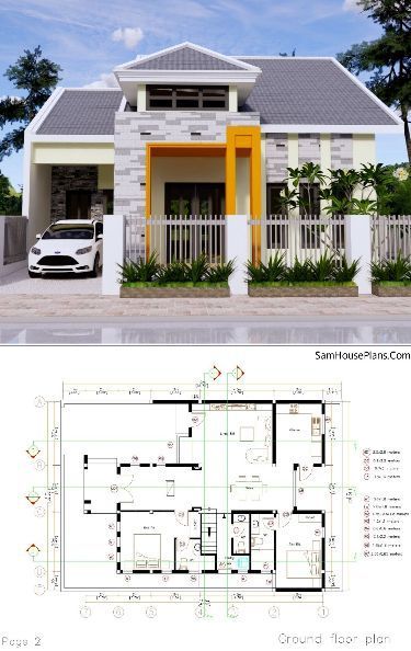 Small house plans Courtyard Small House, Cheap Small House, Small Two Story House Design, Small House Layout Plan, Tiny Modern House Plans, Cute Small Houses, Two Story House Design, Bungalow Style House Plans, Small House Layout